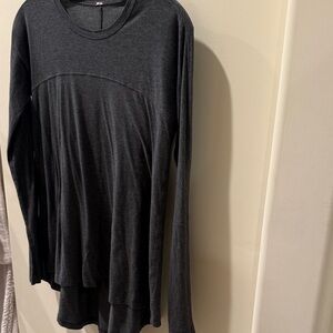 Lululemon Athletica Charcoal Long Sleeve Top